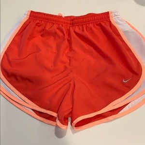 Red & Orange Nike Tempo shorts